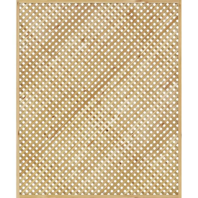 Krata Java o wymiarach 150×180 cm, listwy ułożone ukośnie w drewnianej ramie