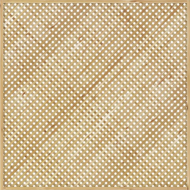 Krata Java o wymiarach 180×180 cm, listwy ułożone ukośnie w drewnianej ramie