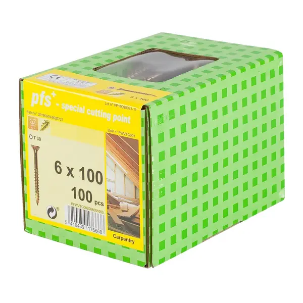 Wkręty do drewna 6,0 mm — opakowanie 100 sztuk