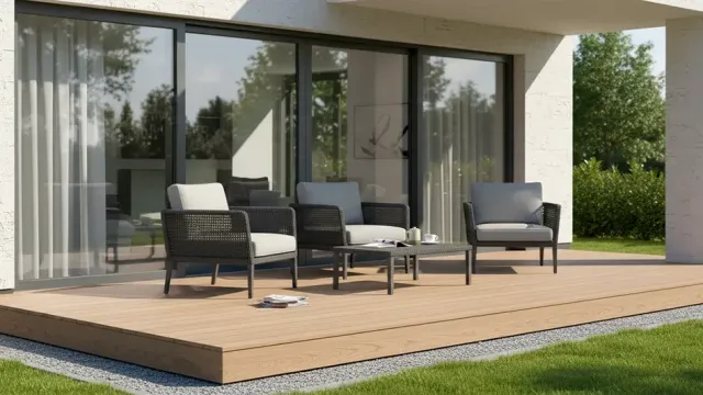 Deska tarasowa z kompozytu LEGRO Natural Teak  wizualizacja