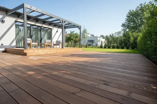 Taras z deski świerkowej  wizualizacja